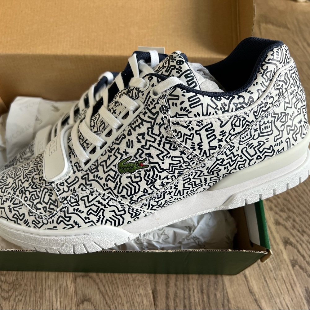 Men’s Limited Edition Keith Haring Lacoste Missouri Sneakers NWT